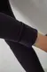 Лосины женские однотонные в рубчик на флисе, цвет серый, 214R325