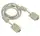 Кабель VGA 20m male to male, 2 фериту білий Gresso GRVGAMM2F20M