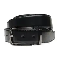 Двусторонний кожаный ремень Borsa Leather C135-4133-1 Черно-коричневый