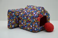Будиночок для собак і котів Зірочка синій №3 385х480х430
