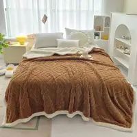 Плед Dushka Home Ромб 20773 200х230 см коричневый