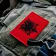 Набор шевронов 2 шт на липучке Флаг Албании 5х8 см вышитый патч нашивка шеврон Албания