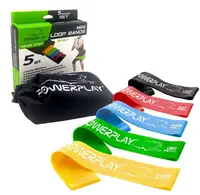 Резинки для фітнесу PowerPlay 4113 Mini Power Band Set набір із 5 шт.  (від 1 до 20 кг)