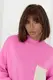 Женская кофта oversize с карманом на груди - розовый цвет, S