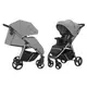 Прогулочная коляска CARRELLO Bravo CRL-8512/1 Metal Grey серый металлик