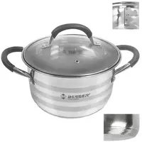 Кастрюля со стекляной крышкой Besser Sabroso 10282 4,7 л 24 см