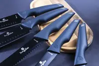 Набір ножів Berlinger Haus MetalliС Line AQU BH-2590 6 предметів синій