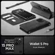 Чехол-книжка Spigen для iPhone 15 Pro Max - Wallet S Pro, Black (ACS06605)