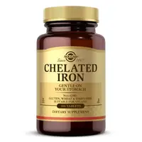 Витамины и минералы Solgar Chelated Iron, 100 таблеток