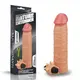 Вибронасадка Add 1.5" Vibrating Silicone Extender, Flesh