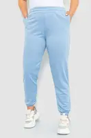 Спорт штаны женские двухнитка, цвет джинс, 102R292