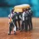 Фигурки танцующие гробовщики RESTEQ. Игрушка Coffin Dancers. Фигурки Танцевальные носители гробов 35 мм