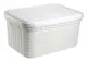 Корзина с крышкой ротанг Ucsan Рlastik M-068-Cream 27 л кремовая