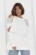 Кофта женская oversize с вырезами на плечах - молочный цвет, ONE SIZE (есть размеры)
