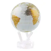 Гіро-глобус Solar Globe Mova Політична карта 11,4 см, біло-золотий MG-45-WGE