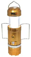Акумуляторна кемпінгова LED-лампа Sheng Ba SB 9699 з ліхтариком і сонячною панеллю Gold (3625)