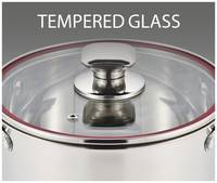 Каструля з кришкою Krauff Prime Chef 26-238-041 24 см 6.1 л срібляста