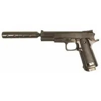 Дитячий пістолет Colt 1911 з глушником" Galaxy G053B Пластиковий