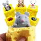 Игрушка антистресс Фуфлик Мышка белая из сыра