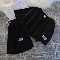 Летний костюм AO010 Чёрный Oversize XL-3XL