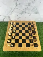 Настольная игра 3 в 1 Шахматы. Шашки. нарды. 49х49см. Классическая доска