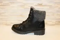 Ботинки зимние женские черные С561