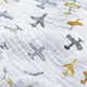 Ткань хлопок плательная Муслин 170 см, 120 гр/м2 для детских платьев, блузок, юбок, халатов, костюмов самолет