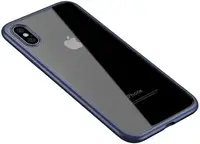 Чехол-накладка Ipaky Bright Series/TPU frame With Clear PC Case Apple iPhone XS Max Blue