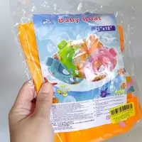 Надувная лодка с ножками  60*25 см (розовая)