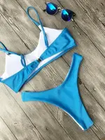 Жіночий купальник роздільний 5036-blue-M блакитний