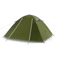 Палатка четырехместная Naturehike P-Series NH18Z044-P, 210T65D, хаки