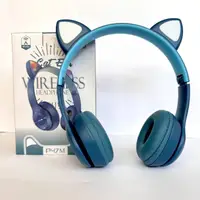 Беспроводные наушники Cat Ear RGB P47M (Синий)