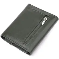 Стильний гаманець середнього розміру із натуральної шкіри ST Leather 23075 Зелений