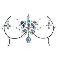 Наклейки кристали для грудей Crystals 11 8504 15.5х9 см