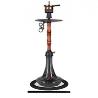 Кальян высокий на одну персону с силиконовым шлангом AMY Deluxe 113.01 Bamboo (71 см) Черный
