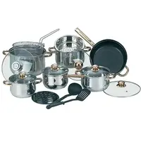 Набор посуды из нержавеющей стали 17 пр Maestro MR-2506