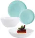 Сервиз столовый Luminarc Ammonite Turquoise & White P9909 19 предметов