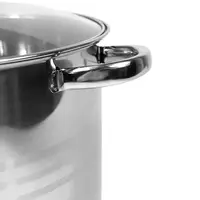 Каструля з кришкою Kamille KM-5405 13 л 28 см срібляста