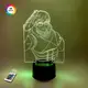 3D ночник "Тенья Иида" (УВЕЛИЧЕННОЕ ИЗОБРАЖЕНИЕ)+ пульт ДУ + сетевой адаптер + батарейки (3ААА)  3DTOYSLAMP