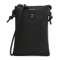 Женская кожаная сумка Borsa Leather K18012bl-black