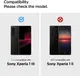 Защитное стекло Spigen для Sony Xperia 1 III - Glas.tR AlignMaster, Black (AGL02893)