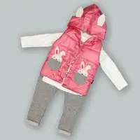 Детский костюм тройка "Зайка" малиновый 98р SW-00000593