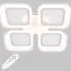Потолочная LED люстра, светильник светодиодный Sunlight белый 6325/4S