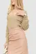 Кофта женская однотонная, цвет бежевый, 221R333