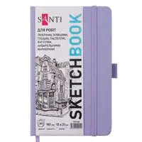 Скетчбук для рисования Santi 743183 13х21 см 80 листов фиолетовый