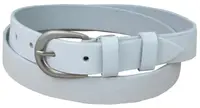 Женский кожаный ремень Skipper, Украина, белый 3 см 1356-30