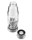 Стеклянная питьевая бутылка My Bottle 420 мл с ситечком для заварки Silver + чехол