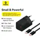 Адаптер сетевой Baseus GaN5 Fast Charger (mini) |1Type-C, 30W/3A, PD/QC| (With C to C 100W 1m cable)
