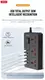 Сетевой удлинитель XO WL06 UK 3 розетки/4USB/PD/QC/1.8м переходник тройник на 3 розетки 4 USB и 1 Type-C Чер