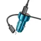 Адаптер автомобильный HOCO Type-C to Lightning cable Leader dual-port car charger with digital display set Z50 |1USB/1Type-C, 48W/3A, PD/QC|